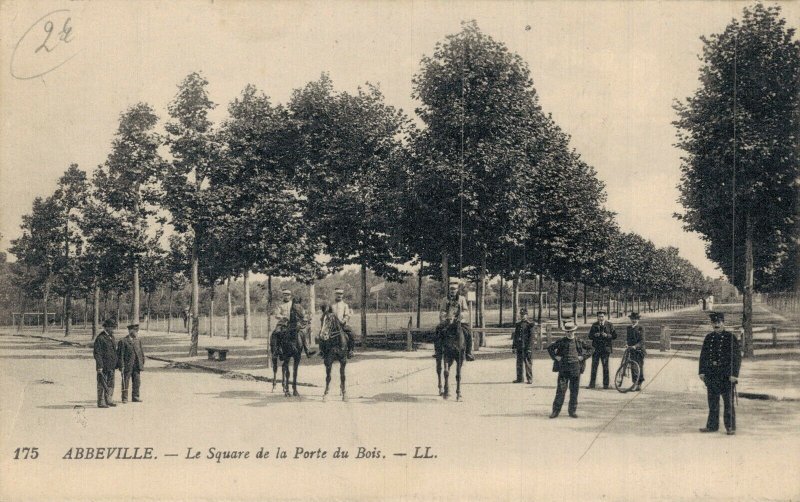 Military France Abbeville Cavalry World War 1 Postcard 07.67