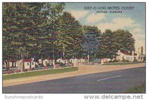 Alabama Dothan Kat O Log Motel Court Curteich
