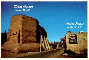 New Mexxico Santa Fe San Miguel Mission Oldest Church In U S A 1983