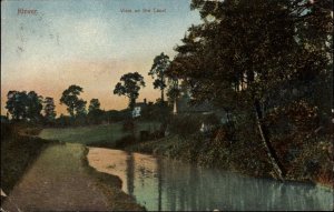 Kinver England View on the Canal c1910 Vintage Postcard