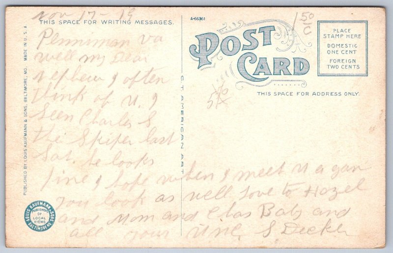 K36/ Yorktown Virginia Postcard c1910 First Custom House in America 140