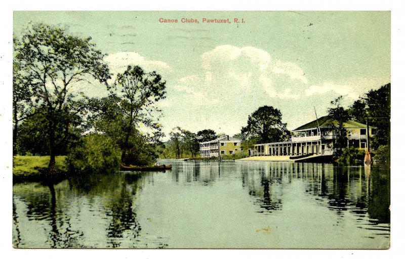 RI - Pawtuxet. Canoe Clubs