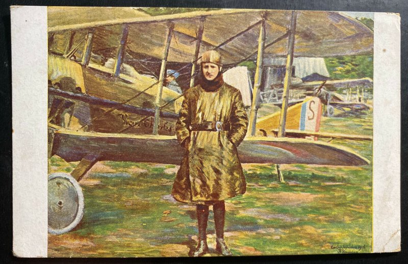 Mint France Picture Postcard Capt Guynemer And Vieux Charles Airplane 