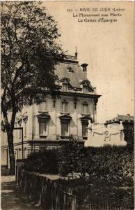 CPA RIVE-de-GIER - Le Monument aux Morts - La Caisse d'Épargne (510376)