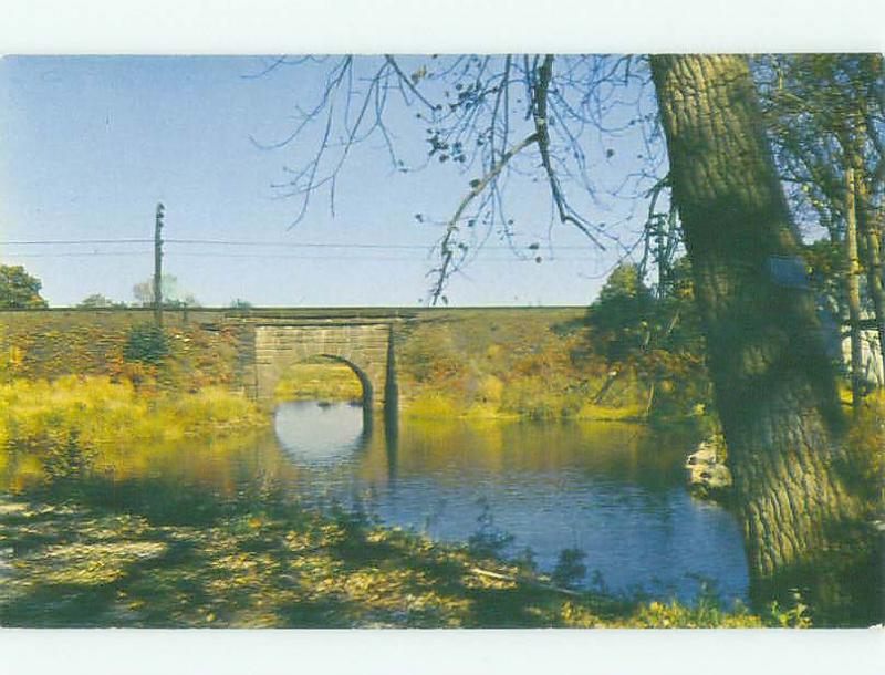 Unused Pre-1980 BRIDGE SCENE Clinton Connecticut CT HQ9446