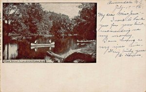 CLINTON NJ~LOVERS' RETREAT-SYLVAN GROVE 1906 PSTMK POSTCARD