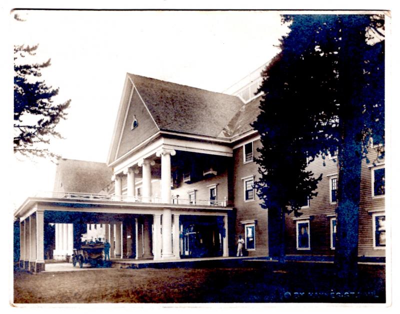 Haynes 20090, Lake Hotel Entrance, Yellowstone National Park