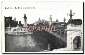 Old Postcard Paris Pont Alexandre III