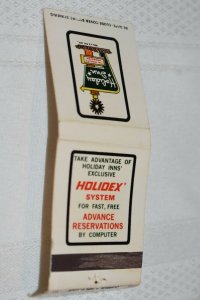 Holiday Inn Holidex Chicago Hillside White 20 Strike Matchbook Cover