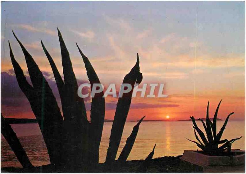 Modern Postcard Sunset