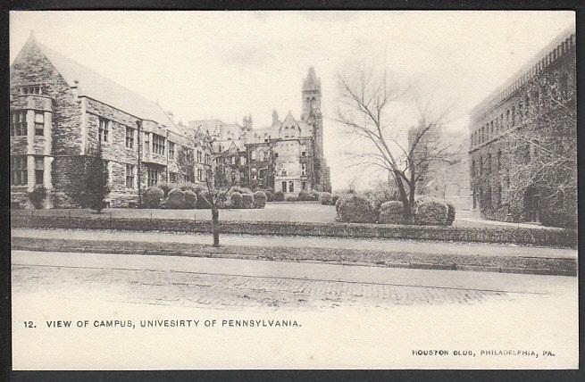 Campus University Pennsylvania Philadelphia PA Postcard 5107