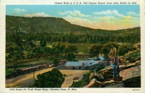 Oldest Well in USA Old Pigeon Ranch soon after Battle in 1862 Vintage Postcard
