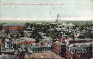 Brockton MA Birdseye High School c1908 Postcard E31