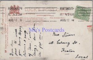 Genealogy Postcard - Stevens, 40 Coburg Street, Fratton, Portsmouth GL1914