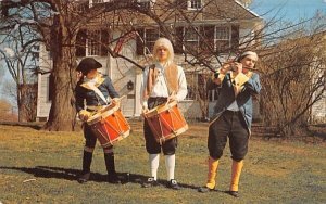 ??with fife & drums playing?? in Lexington, Massachusetts