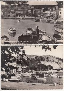 Lor 2 semi-modern postcards France Cassis sur Mer harbour