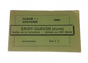 Saint-Claude - Stalles De La Cathédrals Vintage Postcard Booklet 10 Postcards
