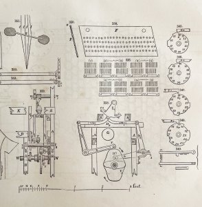 Bobbinet Machinery Woodcut 1852 Victorian Industrial Print Drawing 4 DWS1B