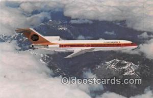  Boeing 727-200 Postcard Post Card Continental Airlines