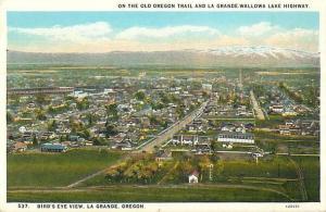 W/B View of La Grande Oregon OR