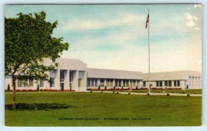 NEWBURY PARK, California CA ~ NEWBURY PARK ACADEMY 1953 Linen Postcard