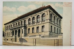 Providence RI New Public Library udb Postcard G8