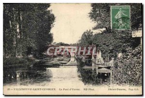 Old Postcard Villeneuve Saint Georges S and O Bridge of Yerres