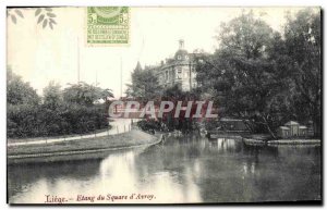 Postcard Liege Old Pond Square d Avroy