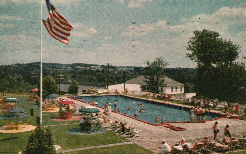 Vintage Postcard 1954 Charles & Lilian Brown's Hotel Loch Sheldrake New York NY