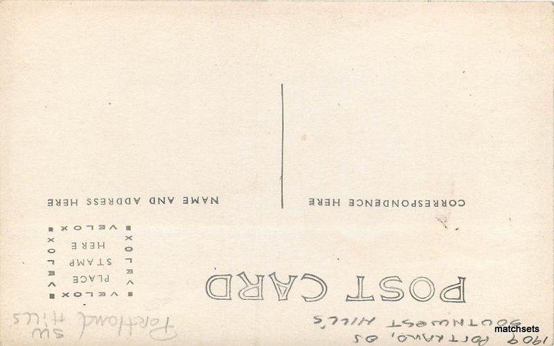 1909 PORTLAND OREGON Southwest Hills RPPC TReal Photo postcard 12494
