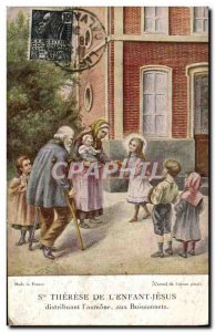 Old Postcard Fancy Ste Therese of Jesus & # 39enfant Buissonnets Children