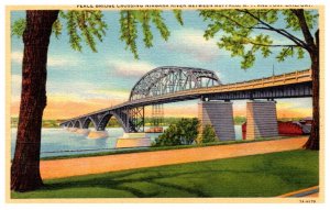 Peace bridge crossing Niagra River