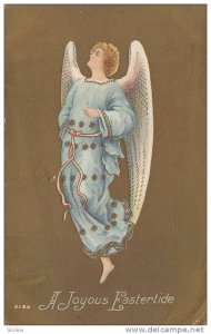 A Joyous Eatertide, Angel, Gold Background, PU-1905