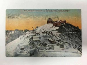 c. 1910 Lick Observatory  Winter Postcard San Jose Calif Astronomy Mt Hamilton