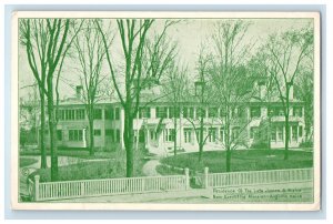 c1910's Residence Of Late James Blaine Mansion Augusta Maine ME Antique Postcard