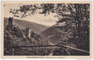 MANDERSCHEID, Rhineland-Palatinate, Germany, 1900-1910's; Niederburg Von Paul...