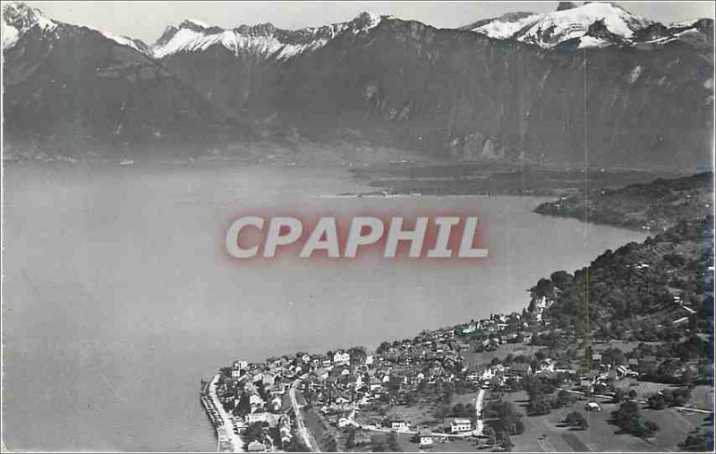 Modern Postcard St Gingolph (Switzerland) Rhone delta and the Vaud Alps