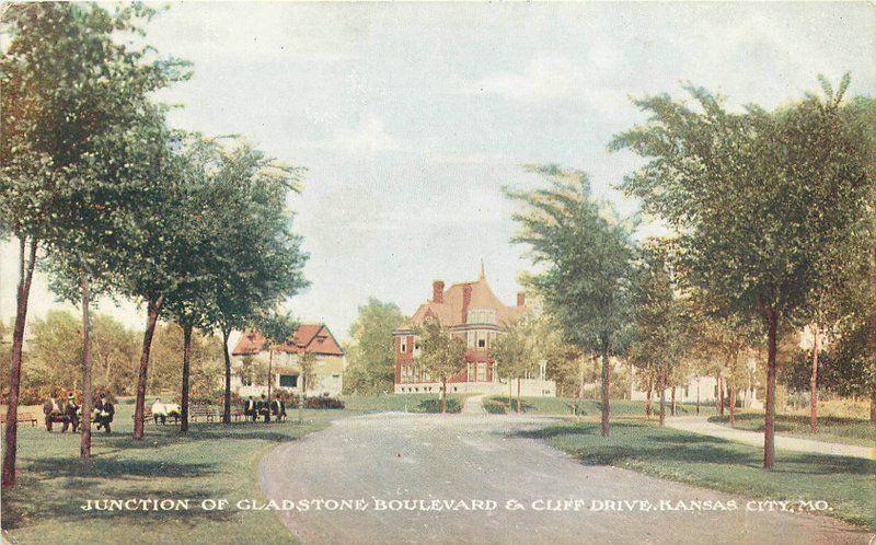 C-1910 Junction Gladstone Boulevard Cliff Drive Kansas City Missouri 1325