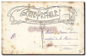 Old Postcard Fancy Surname Louis