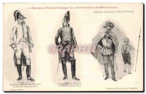 Old Postcard Crews Train History The Other Army Uniforms Charrois