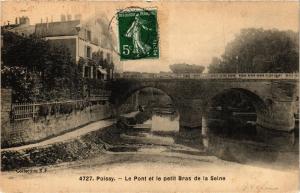 CPA POISSY Le Pont et le petit BRAS de la Seine (617827)