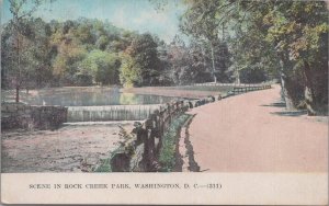 Postcard Scene in Rock Creek Park Washington DC