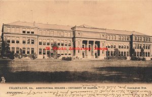 IL, Champaign, Illinois, University Of Illinois, Agricultural Bldg, 1906 PM,Tuck