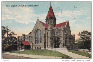 First Baptist Church, BROCKTON, Massachusetts, PU-1915