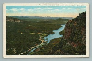 Lake Lure From Appian Way, Western North Carolina NC Postcard