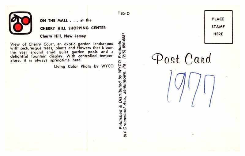 Postcard SHOP SCENE Cherry Hill New Jersey NJ AQ3914