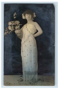 1900-06 Mrs Adams Canon City, Co Actress RPPC Real Photo Postcard F150E