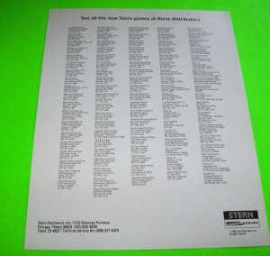 Orbitor 1 Pinball FLYER Original NOS Game Artwork 1982 Space Age Sci-Fi  