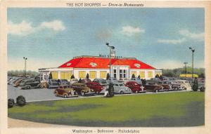 Hot Shoppes Drive In Restaurant Baltimore Washington Maryland postcard