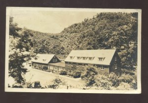 RPPC ROBBINSVILLE NORTH CAROLINA NC RESORT LODGE REAL PHOTO POSTCARD